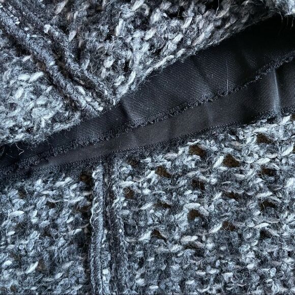 Marc Cain Wool Blend Winter Shift Dress with Hidden Zip and Button Size M - Picture 12 of 16